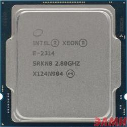 Процессор/ CPU LGA1200 Intel Xeon E-2314 (Rocket Lake, 4C/4T, 2.8/4.5GHz, 8MB, 65W) OEM