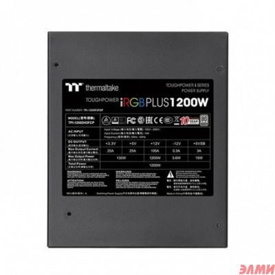 Thermaltake  Toughpower iRGB Plus, ATX 1200W Toughpower iRGB Plus 80+ platinum (24+4+4pin) APFC 140mm fan colo [PS-TPI-1200F2FDPE-1]