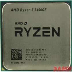 CPU AMD Ryzen 5 3400GE OEM (YD3400C6M4MFH) {3.3GHz/RX Vega 11 AM4 }