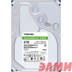 8TB Toshiba Surveillance S300 (HDWT380UZSVA) {SATA 6.0Gb/s, 7200 rpm, 256Mb buffer, 3.5" для видеонаблюдения}