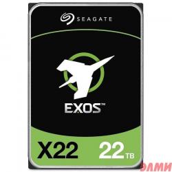 22TB Seagate Exos X22 (ST22000NM000E) {SAS 12Gb/s, 7200 rpm, 512mb buffer, 3.5"}