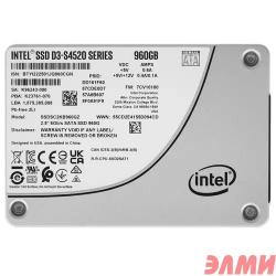 Intel SSD D3-S4520 Series, 960GB, 2.5" 7mm, SATA3, TLC, SSDSC2KB960GZ01