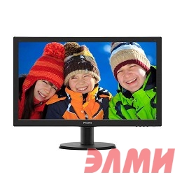 LCD PHILIPS 23.6" 243V5QHABA (00/01) черный {MVA, LED, 1920x1080, 8 ms, 178°/178°, 250 cd/m, 10M:1, DVI, HDMI, D-Sub 2x2W}