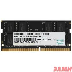 Apacer DDR4 16GB 3200MHz SO-DIMM (PC4-25600) CL22 1.2V ES.16G21.GSH