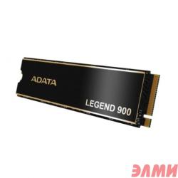 Твердотельный накопитель/ ADATA SSD LEGEND 900, 1024GB, M.2(22x80mm), NVMe 1.4, PCIe 4.0 x4, 3D NAND, R/W 7000/4700MB/s, IOPs н.д./н.д., TBW 260, DWP