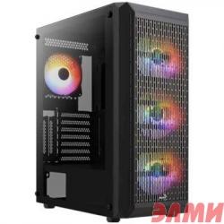 Корпус MidiTower AEROCOOL BEAM-G-BK-v2 black (4711099471744) (без блока питания)