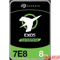 Жесткий диск/ HDD Seagate SAS 8Tb  Exos  12Gb/s  7200rpm 256Mb  1 year warranty (replacement ST8000NM018B)