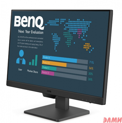 LCD BenQ 23.8" BL2490 {IPS 1920x1080 60Hz 5ms 250cd 2xHDMI DisplayPort Speakers}