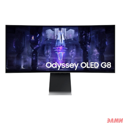 LCD Samsung 34" S34BG850SI {OLED 3440x1440 175hz 0.4ms 250cd 10bit 1000cd HDMI2.1(micro) DisplayPort1.4(mini) 2xUSB-C(PD65W) 2x5W Tizen6.5 VESA}