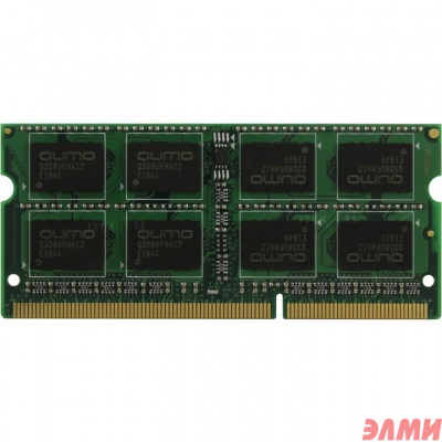 QUMO DDR3 SODIMM 8GB QUM3S-8G1600C11L PC3-12800, 1600MHz