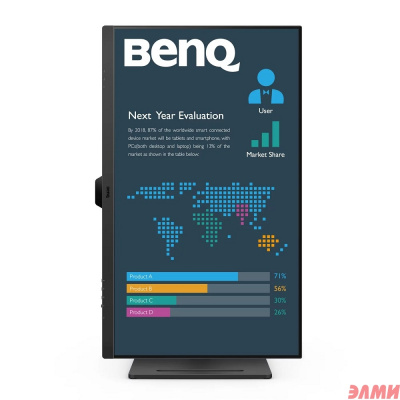 LCD BenQ 31.5" BL3290QT {IPS 2560x1440 60Hz5ms 350cd HDMI DisplayPort 3xUSB3.2 USB-C(65W)}