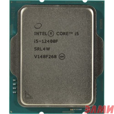 CPU Intel Core i5-12400F Alder Lake OEM {2.5 ГГц/ 4.4 ГГц в режиме Turbo, 18MB, LGA1700}