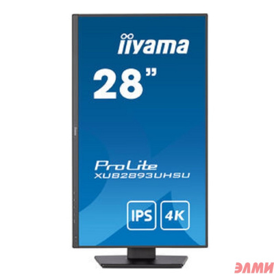 LCD IIYAMA 28" XUB2893UHSU-B5 {IPS 3840x2160 60hz 3ms 178/178 300cd 1000:1 10bit(8bit+FRC) HDMI2.0 DisplayPort1.2 2xUSB2.0 2xUDB3.0 2x2W Pivot VESA}