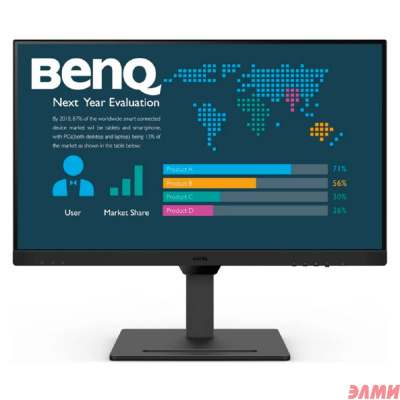 LCD BenQ 27" BL2790QT {IPS 2560x1440 60Hz 250cd 5ms 2xHDMI DisplayPort USB-C(65W) Speakers Pivot}